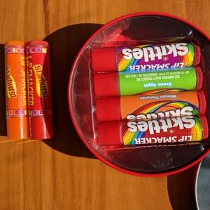 Brand new skittles and starburst lipgloss/balm